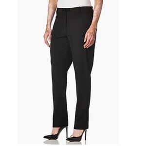 Calvin Klein Slim fit black pants with leathered like pocket accent size 16